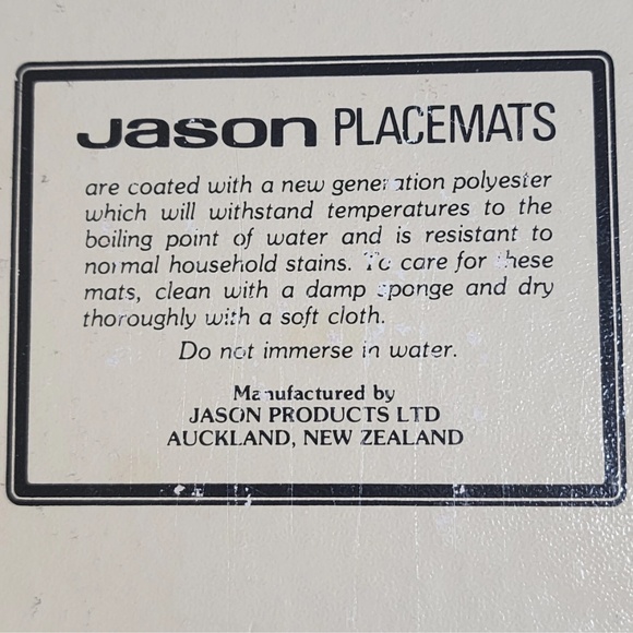 RARE Vintage JASON Wild Flower Round Placemats Set Of 6 - Picture 8 of 10